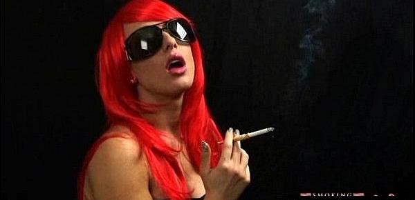  Alluring Smoking Fetish Gal Hilarious Sex